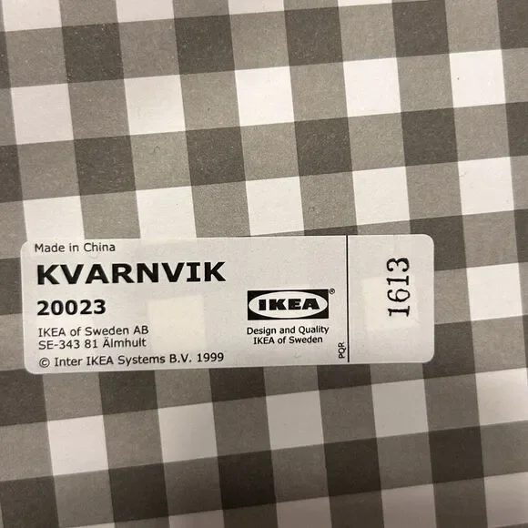 (2) IKEA KVARNVIK Round Nesting Storage Boxes Lids Gray Fabric 20023 1613 - Picture 3 of 8
